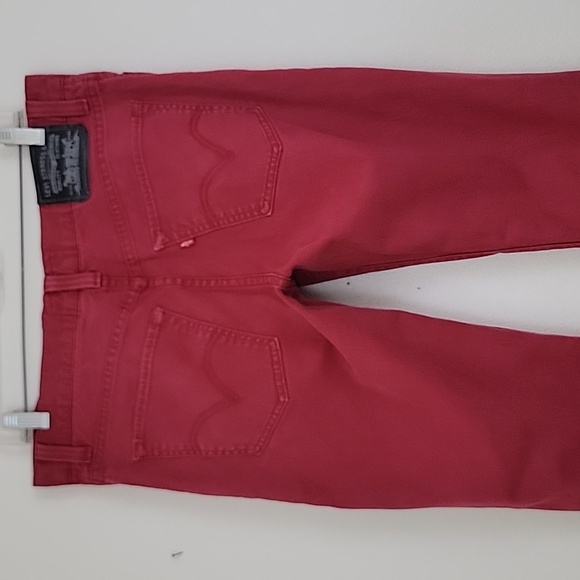 Levi's 510 Red Super Skinny Jeans  33" X 32" - Picture 11 of 16